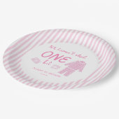 We haven't Slept One Bit Girl 1st Birthday ペーパープレート (アングル)