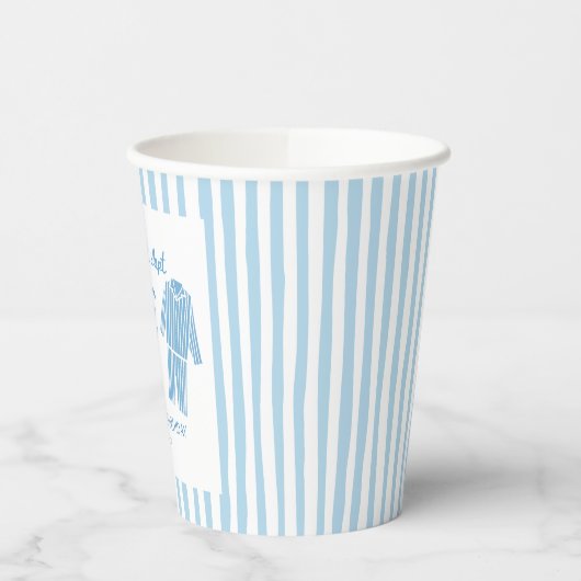 We Haven't Slept One Bit Pajama 1st Birthday 紙コップ (左)