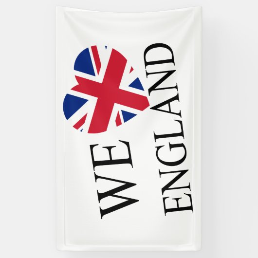 We Heartflag England bk (h) bnrcnt 横断幕 (縦)