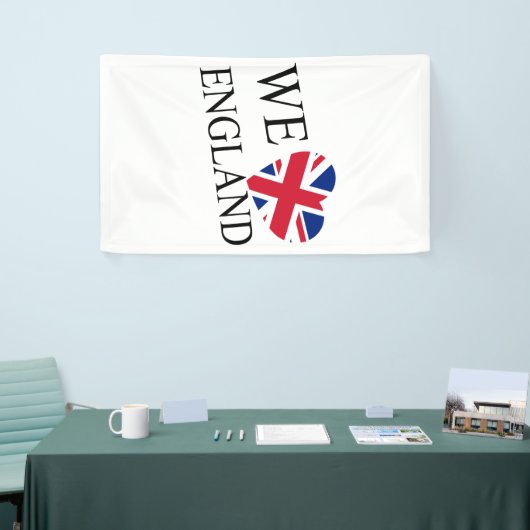 We Heartflag England bk (v) bnrcnt 横断幕 (トレードショー)