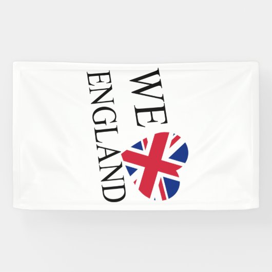 We Heartflag England bk (v) bnrcnt 横断幕 (横)