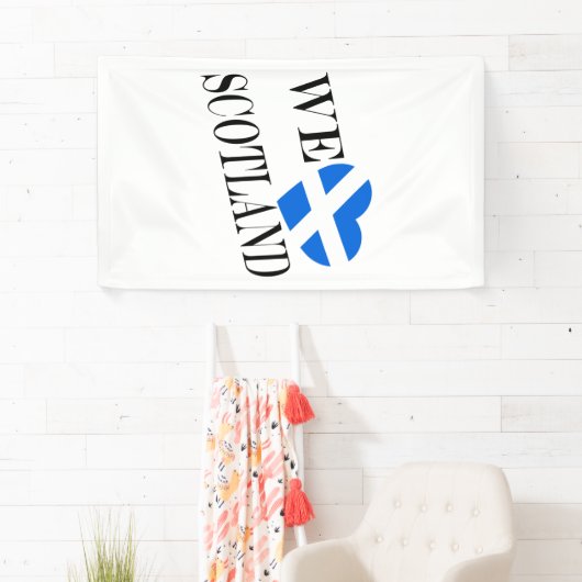 We Heartflag Scotland bk (v) bnrcnt 横断幕 (インサイチュ)
