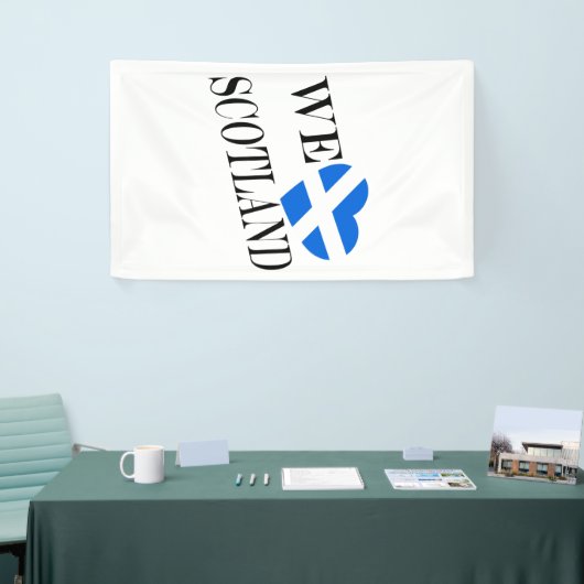 We Heartflag Scotland bk (v) bnrcnt 横断幕 (トレードショー)