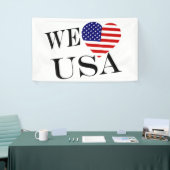 We Heartflag USA bk (h) bnrcnt 横断幕 (トレードショー)