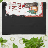 We Hiss You A Meowy Catmas Funny Cat Christmas Ugl キッチンタオル (折り畳み)