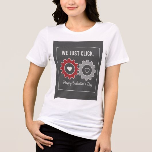 "We Just Click" Premium Tri-Blend Tee トライブレンドＴシャツ (正面)