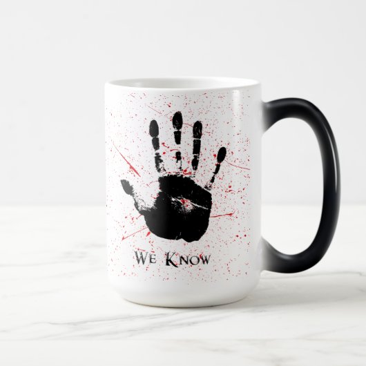 we know mug, color changing mug with hand モーフィングマグカップ (右)