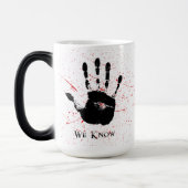 we know mug, color changing mug with hand モーフィングマグカップ (左)