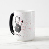 we know mug, color changing mug with hand モーフィングマグカップ (正面左)