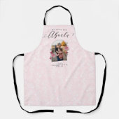 We Lave You Abuela Photo Keepsake Pink エプロン (正面)