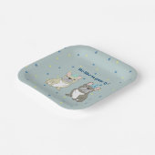 We like to paw-ty!  French, bulldog ペーパープレート (傾斜あり)