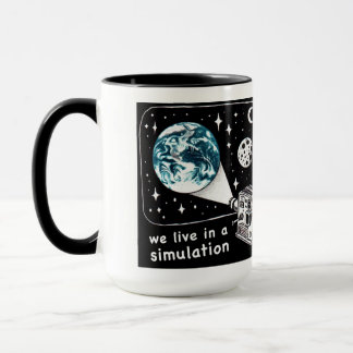 We live in a simulation mug マグカップ