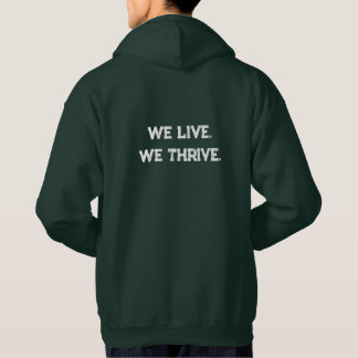 We Live We Thrive パーカ