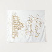 We lived happily ever after royal backdrop タペストリー (正面(横))