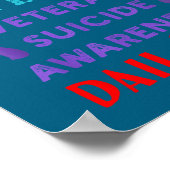 We Lose 22 Heros A Day Veteran Suicide Prevention  ポスター (角)