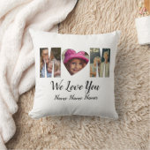 We Loveハートママ写真追加文字 クッション (ブランケット)