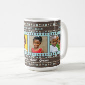 We Loveパパブラウンとブルー4の写真 コーヒーマグカップ (正面右)