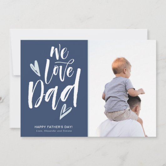 We Loveパパ父の日写真 シーズンカード (正面)