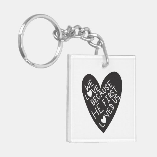 We love because he first loved us キーホルダー (正面左)