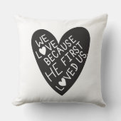 We love because he first loved us クッション (正面)