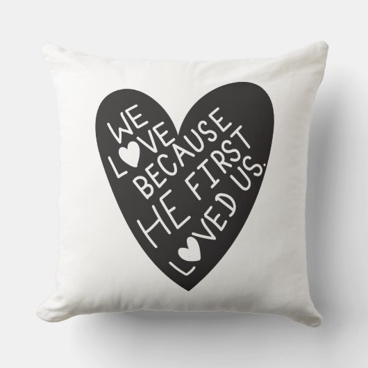 We love because he first loved us クッション (正面)