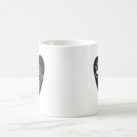 We love because he first loved us コーヒーマグカップ (中央)