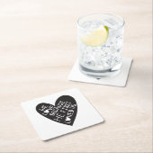 We love because he first loved us スクエアペーパーコースター (インサイチュ)