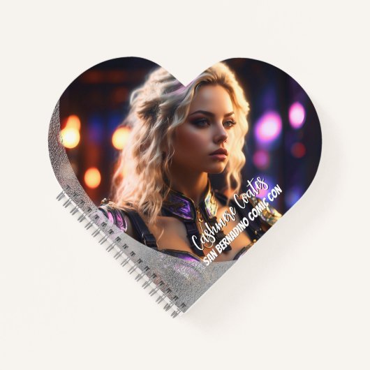 We Love Cosplay | Heart Shaped Spiral Notebook ノートブック (正面)