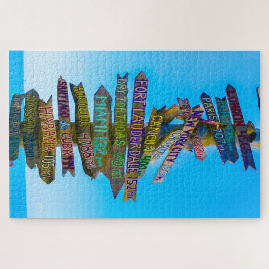 We Love Florida Sign Posts ジグソーパズル (横)