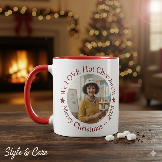 We LOVE Hot Chocolate Festive Personalized マグカップ