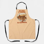 We Love Nuggets - Nugget Love - ASL ILY Obsession エプロン (正面)