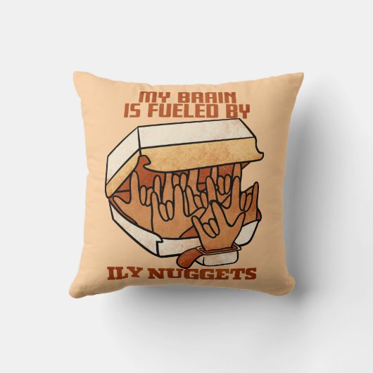 We Love Nuggets - Nugget Love - ASL ILY Obsession クッション (裏面)