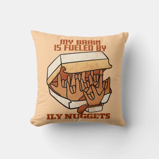 We Love Nuggets - Nugget Love - ASL ILY Obsession クッション (正面)