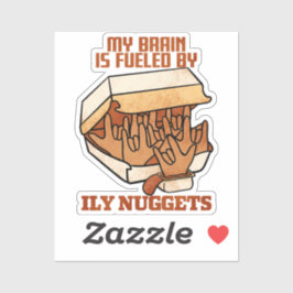We Love Nuggets - Nugget Love - ASL ILY Obsession シール