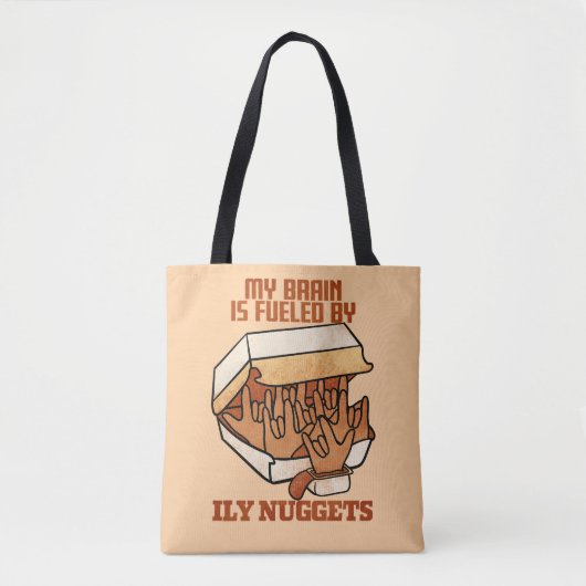 We Love Nuggets - Nugget Love - ASL ILY Obsession トートバッグ (正面)