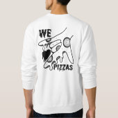 We Love Pizzas - Pizza Love - ASL ILY Obsession De スウェットシャツ (裏面)