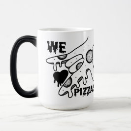 We Love Pizzas - Pizza Love - ASL ILY Obsession De モーフィングマグカップ