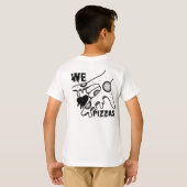 We Love Pizzas - Pizza Love - ASL ILY Obsession De Tシャツ (裏面フル)