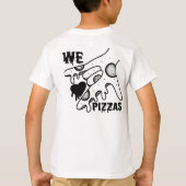 We Love Pizzas - Pizza Love - ASL ILY Obsession De Tシャツ (裏面)