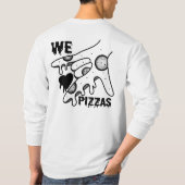 We Love Pizzas - Pizza Love - ASL ILY Obsession De Tシャツ (裏面)