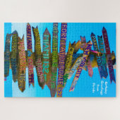 We Love Sign Posts inフロリダ州ジグソーパズル ジグソーパズル (横)