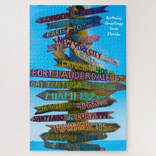 We Love Sign Posts inフロリダ州ジグソーパズル ジグソーパズル (縦)