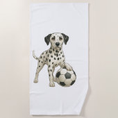 we love sports ビーチタオル (正面)