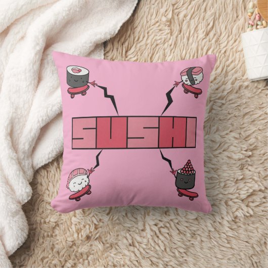 We Love Sushi - Sushi Love - ASL ILY Obsession クッション (ブランケット)