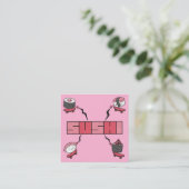 We Love Sushi - Sushi Love - ASL ILY Obsession スクエア名刺 (スタンド正面)