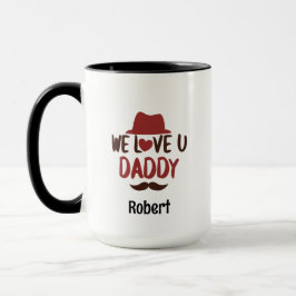 We love u daddy funny design  マグカップ