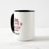 We love u daddy funny design  マグカップ (正面左)