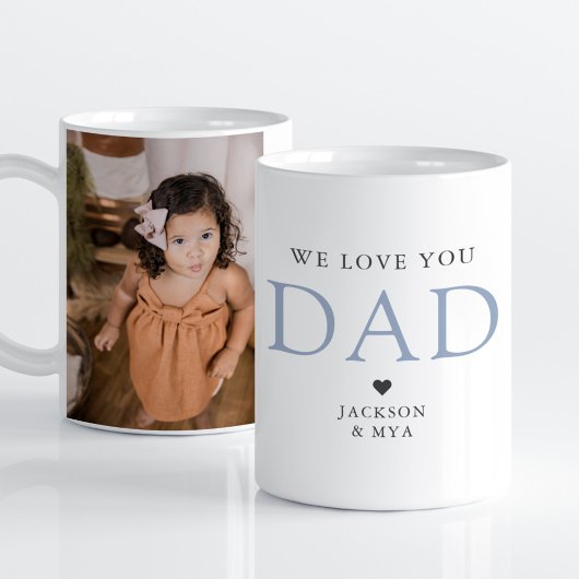 We Love YouパパエレガントPhoto Mug コーヒーマグカップ