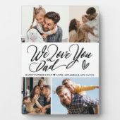 We Love Youパパ写真コラージュ フォトプラーク (正面)