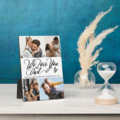 We Love Youパパ写真コラージュ フォトプラーク (側面)